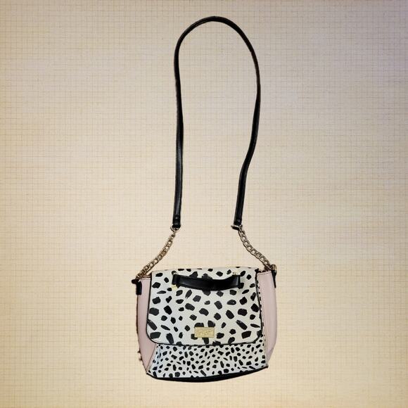 Betsy Johnson | Pastel Pink Y2K Cross Body Leopard Black Design - Picture 1 of 8